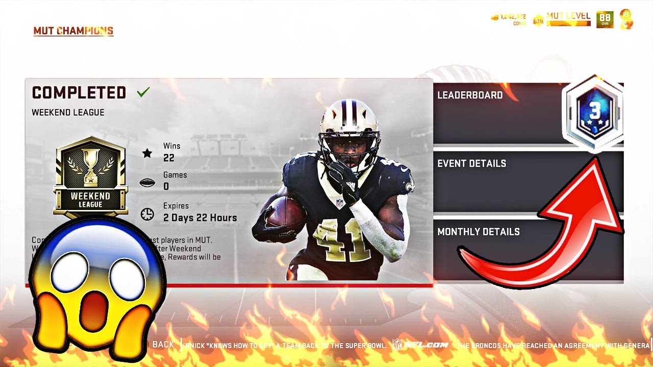TOP 3 IN THE FIRST EVER MADDEN 19 WEEKEND LEAGUE?! Madden 19 Ultimate Team Gameplay