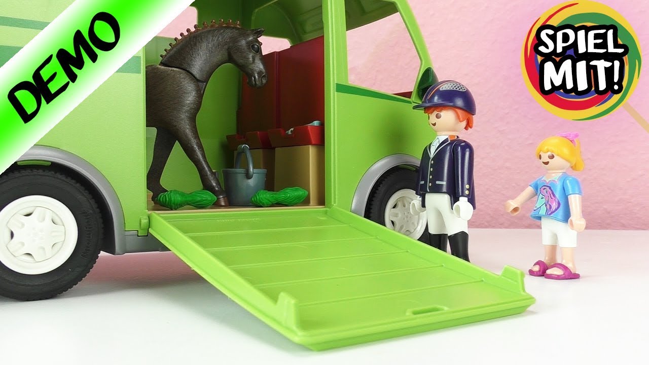 Playmobil Pferdetransporter *NEU* Pferde Film mit Hannah Vogel + Aufbauen + Demo | Spiel mit mir
