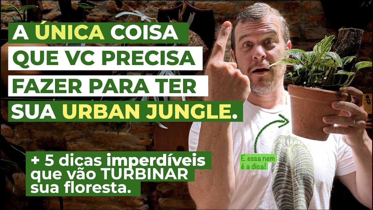 A ÚNICA coisa que vc precisa fazer para ter sua URBAN JUNGLE + 5 dicas imperdíveis, super fáceis.