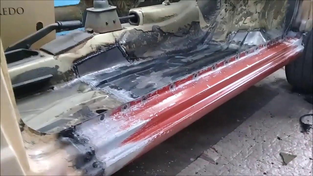 Vw Passat LS 1979 video 07 - Montagem do assoalho lado passageiro e dica de soldagem!