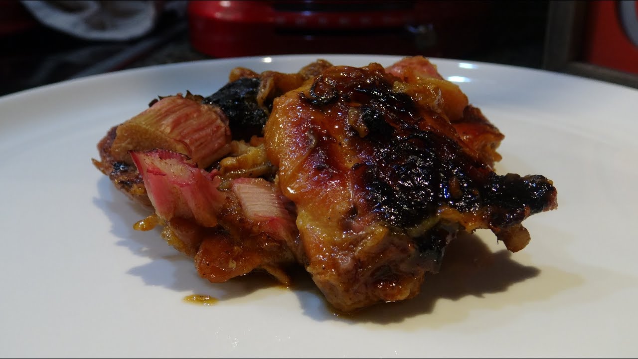 Rhubarb Braised Chicken Thighs - Cooking with Brent & Lloyd Episode #2