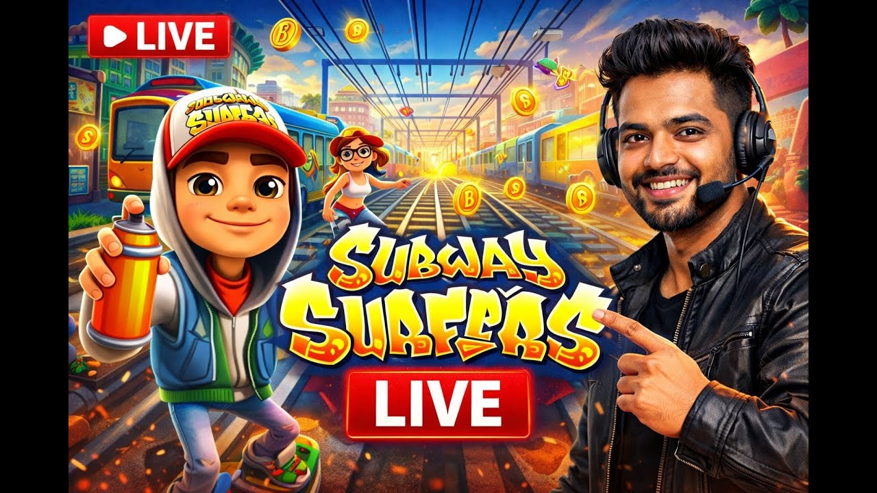 Subway Sufer Live 🛑 ShubhamX Universe