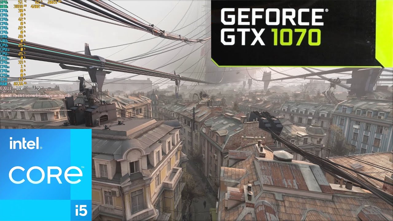 Half Life Alyx : GTX 1070 8GB + i5-12600K : High Settings