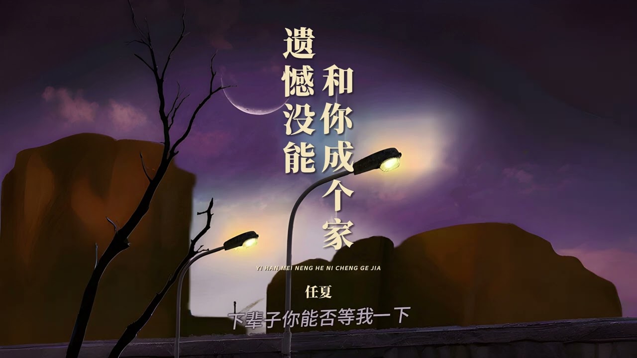 遗憾没能和你成个家 · 任夏
