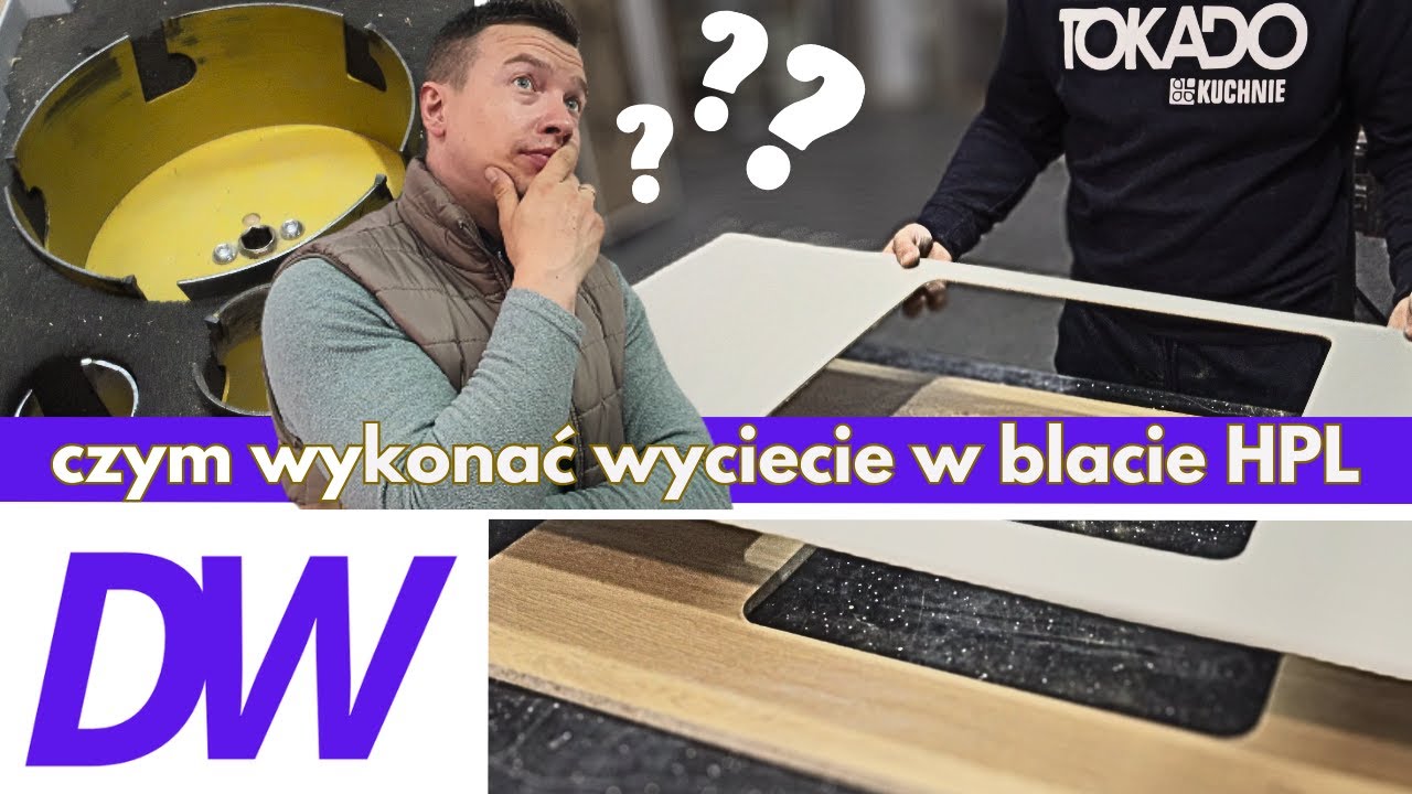 Czym Wyciąć Otw&oacute;r Pod Zlew w HPL I Jakie narzędzia użyć ? otwornice PROFit. Zobacz Jak Ja To Robię