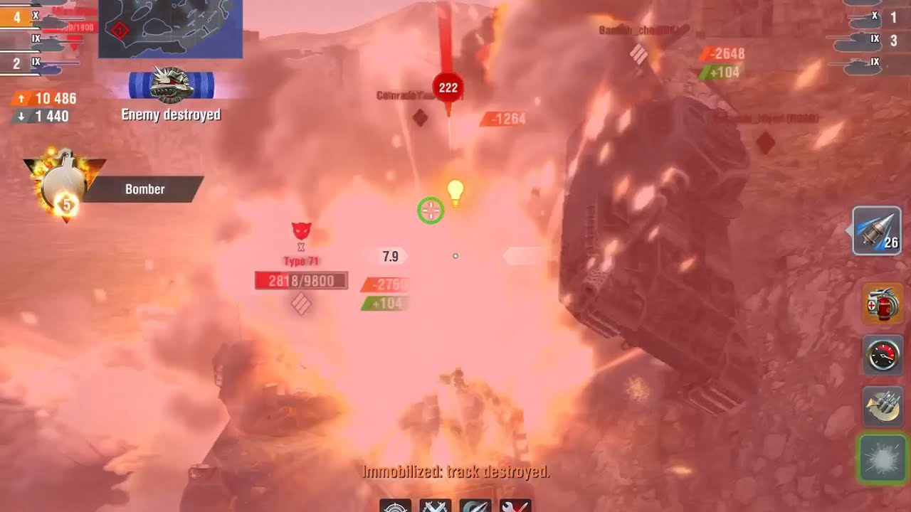 One of my best Bomber role moments in Wot Blitz Big Boss Mode (old replay)