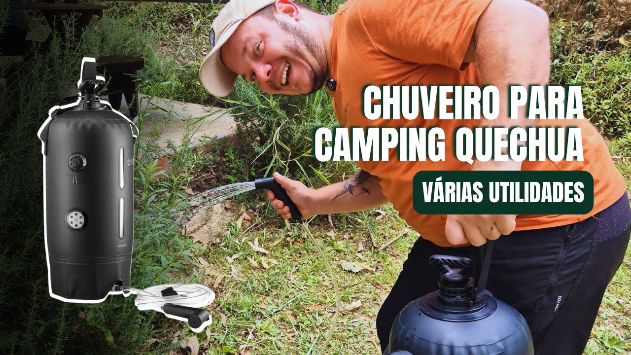 Review CHUVEIRO PORTÁTIL para camping | Ducha Quechua