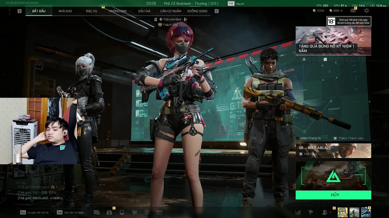 🔴RIP113 LIVE Stream l Mùa mới SS6 DeltaForce
