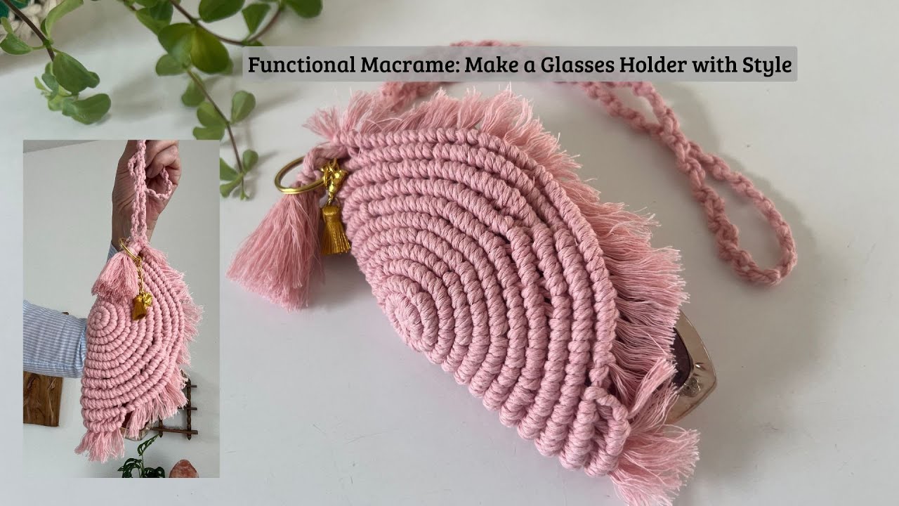 Stylish , Unique & Functional: Handmade Macrame Glasses Holder