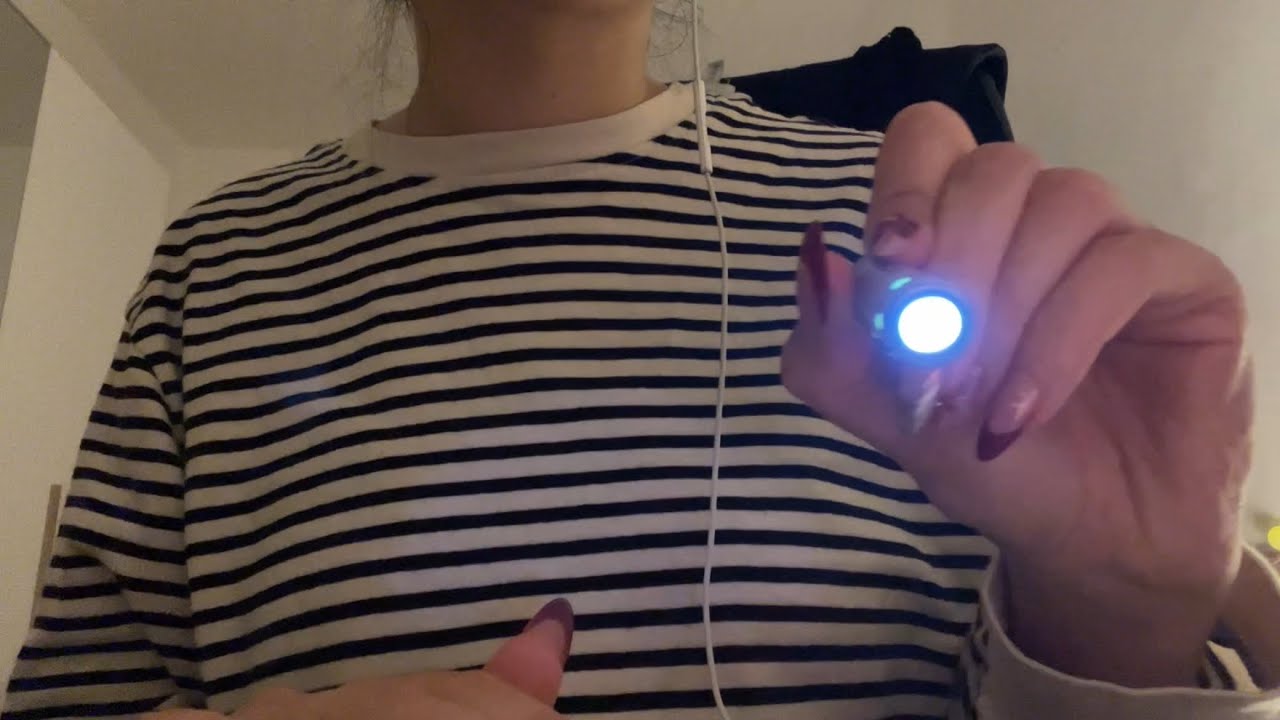 ASMR cranial nerve exam | lofi, whispering, inaudible