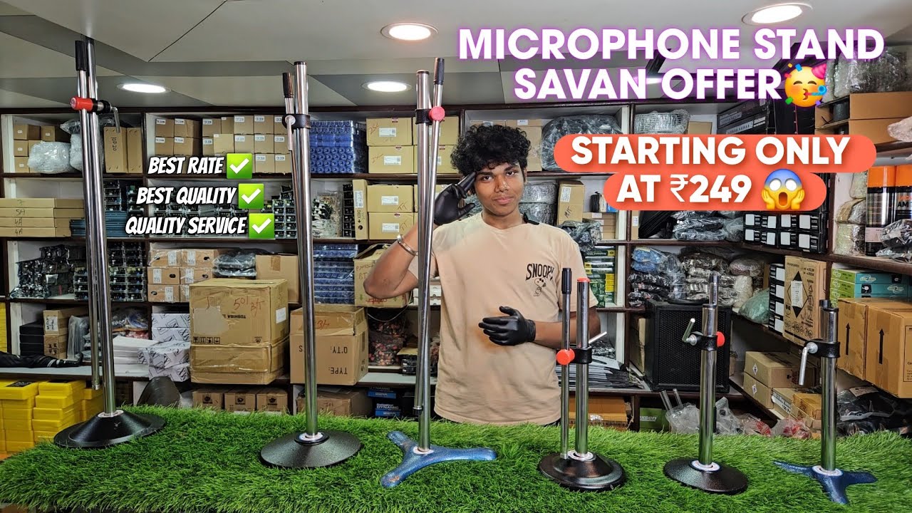 BEST QUALITY MICROPHONE STANDS STARTING ONLY AT ₹249 | KOLKATA WHOLESALE SOUND & LIGHT EQUIPMENTS |