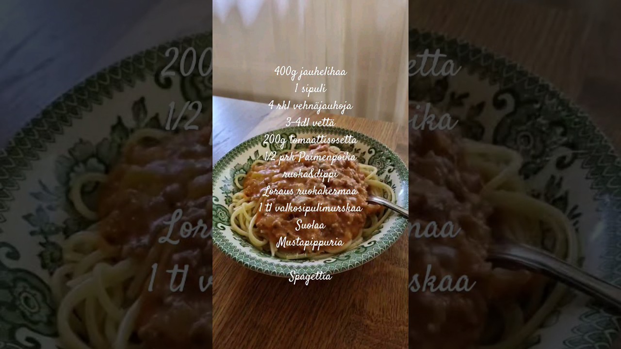 Arkiruokaa, jauhelihakastike ja spagetti  #arkiruoka #arki #food #jauhelihakastike #ruoka