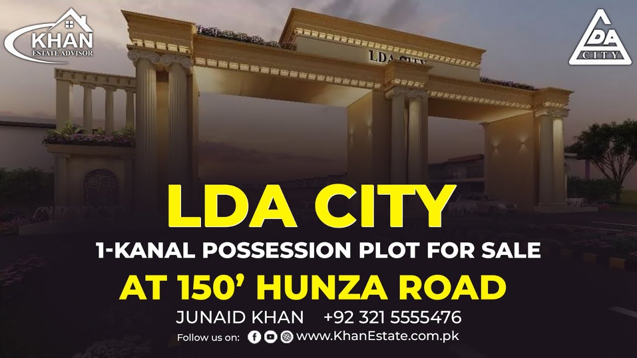 1-Kanal Residential Plot For Sale At 150&rsquo; Wide Hunza Road In D Block LDA City Jinnah Sector | Lahore