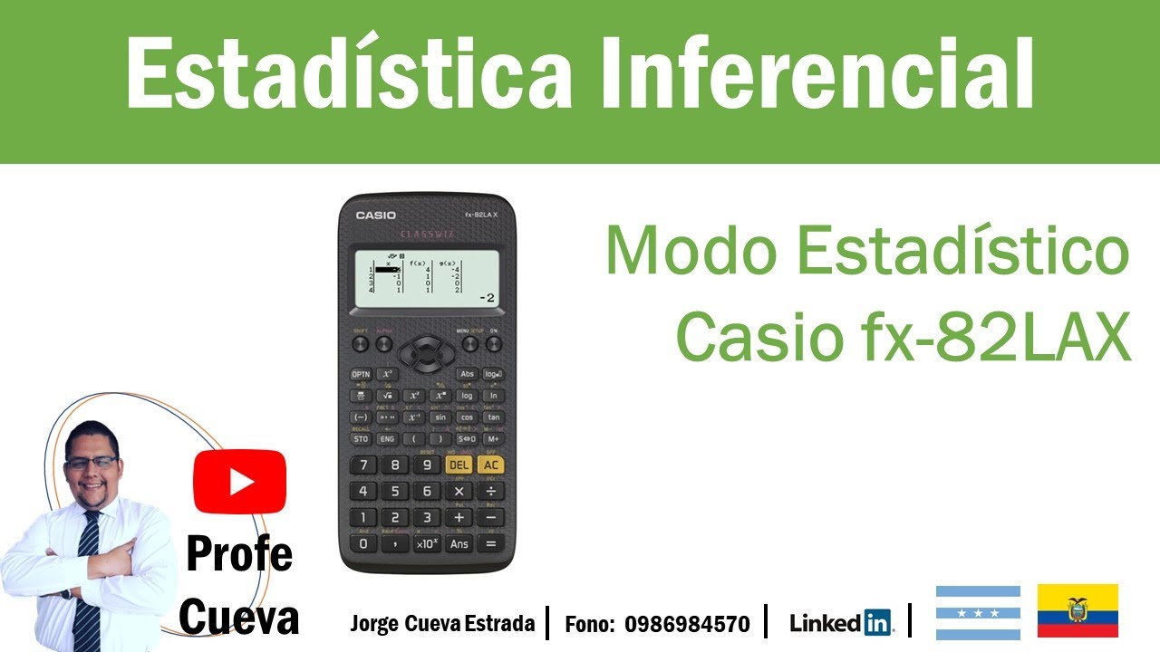 Calculadora Casio fx-82LAX. Modo Estadístico