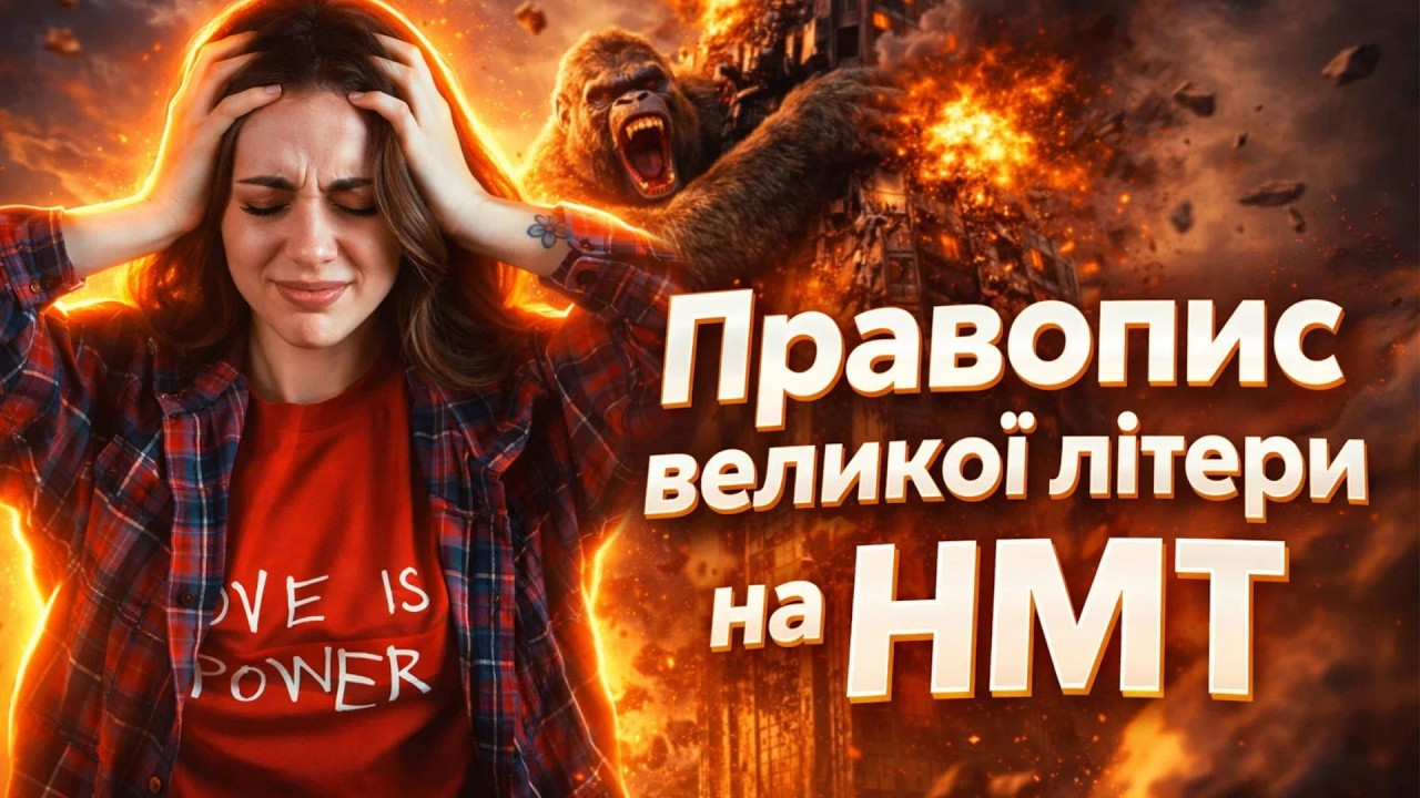 Правопис великої літери та лапок у власних назвах | НМТ 2026