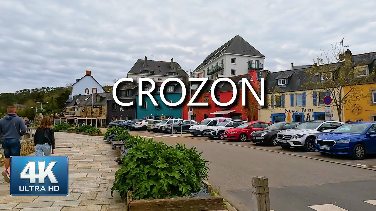[4K]🌤️Crozon, Cloudy Walking Tour 2024 What to expect! | HDR 60fps