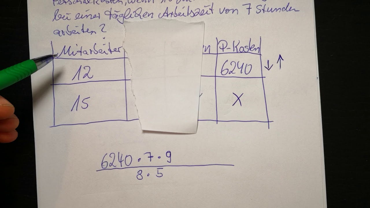 Zusammengesetzter Dreisatz mit 4 Werten leicht und sehr verst&auml;ndlich f&uuml;r jeden erkl&auml;rt #dreisatz