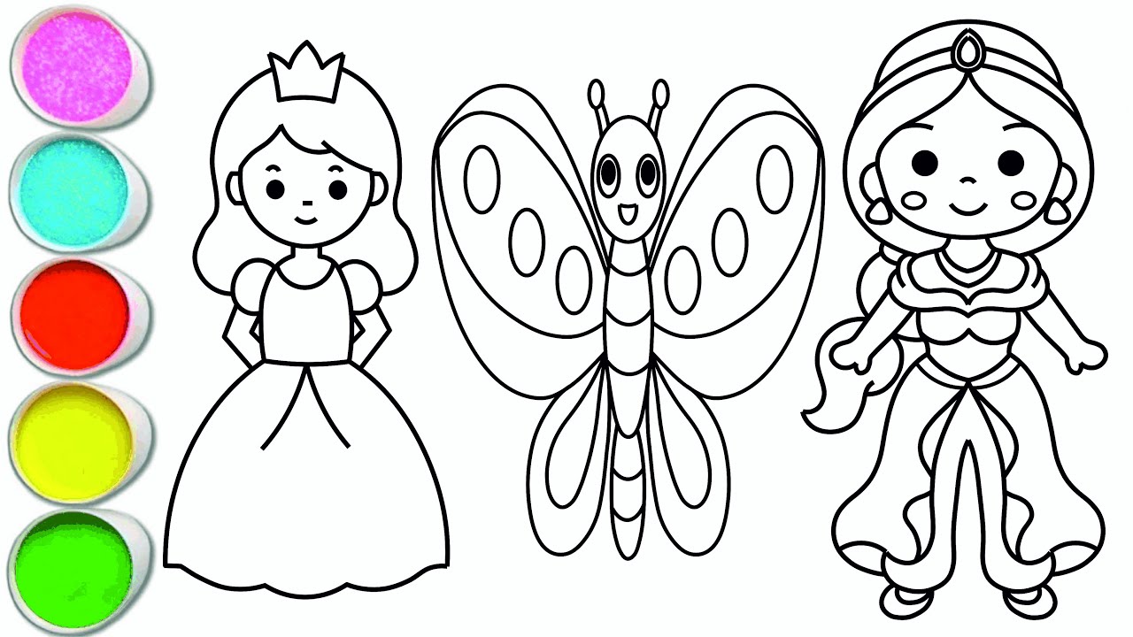how to draw a princess easy way