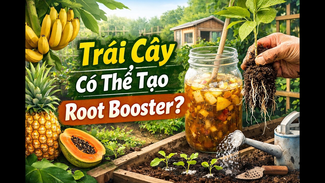 Hướng Dẫn Tạo Dung Dịch Kích Rễ Tự Nhiên Từ Trái Cây