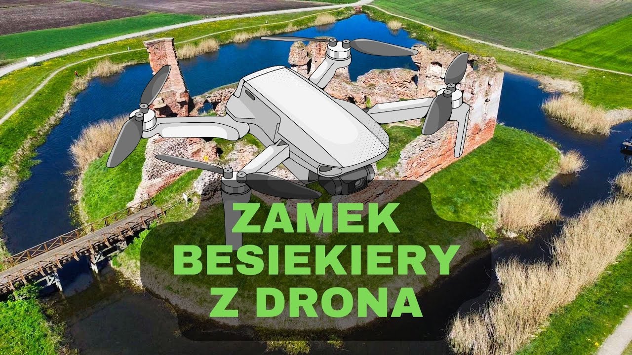 Zamek Besiekiery z lotu ptaka