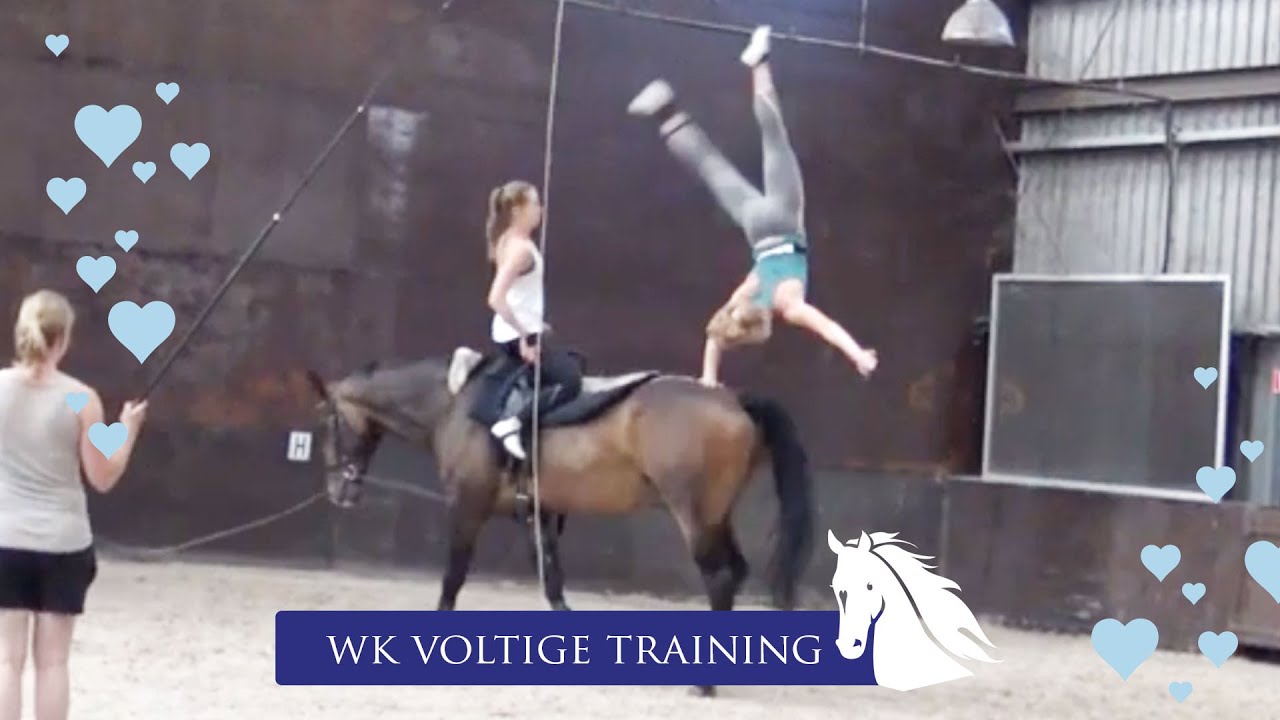 Voltige trainen samen met het Nederlands Junoren Team! * Hart voor Paarden *