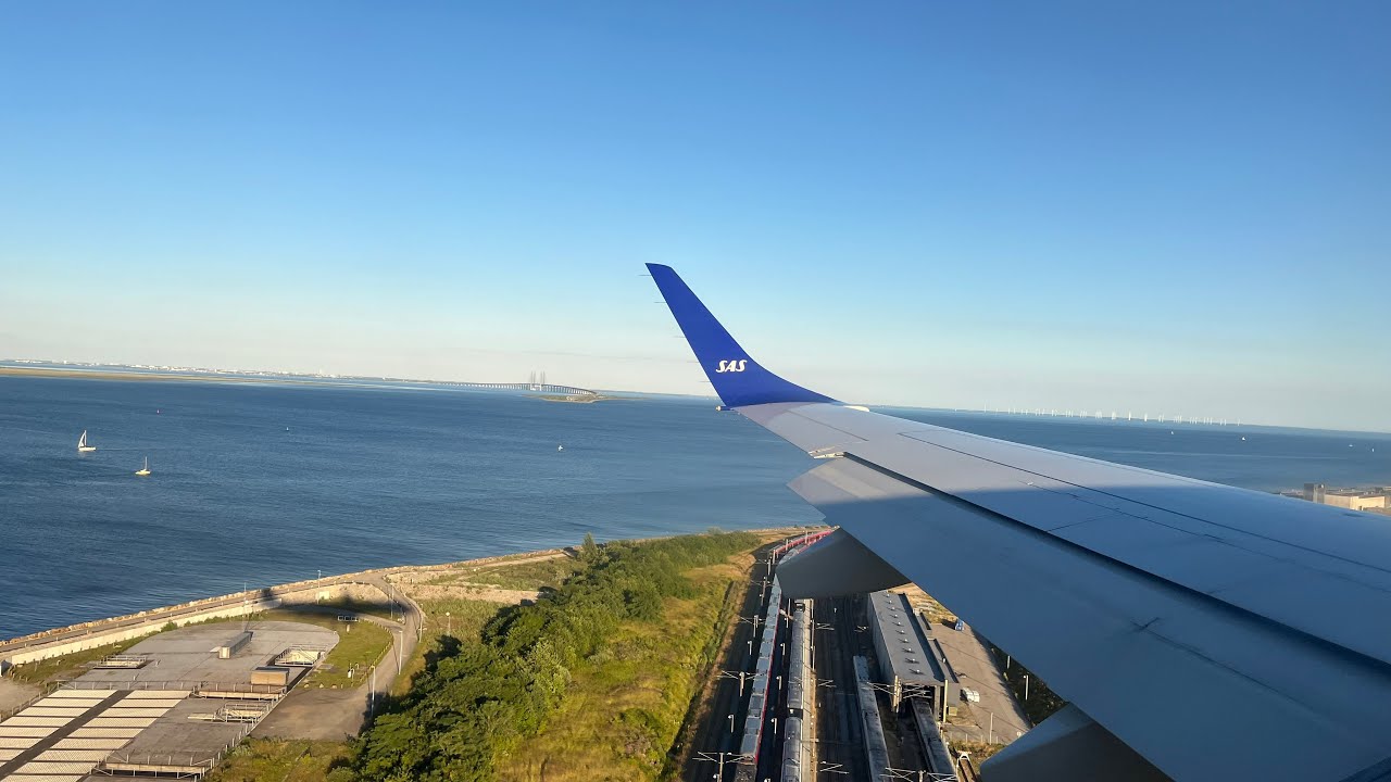 [4K] Full Flight | SAS Link E195 Bergen to Copenhagen