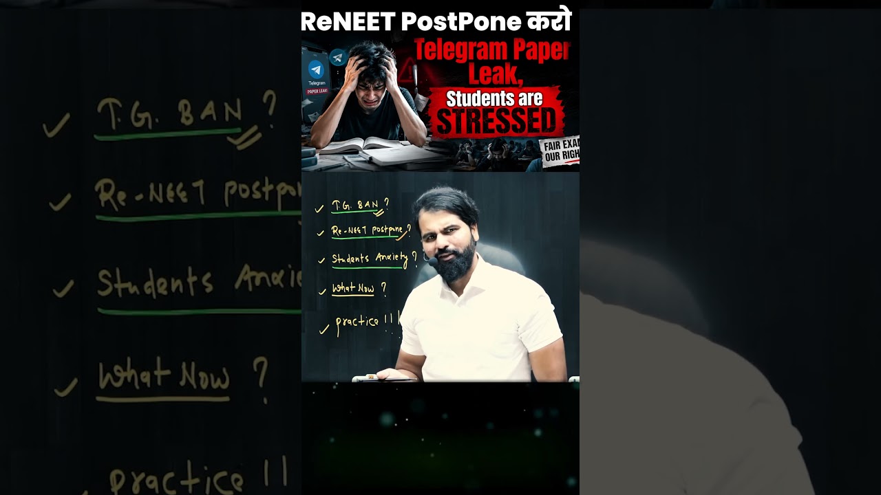 ReNEET Postpone Karo? Telegram Paper Leak Se Students Stressed ~ ABK Sir #reneet2026 #nta