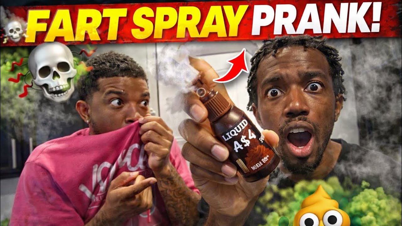 Fart Spray Prank On My Brother Tyjae!!