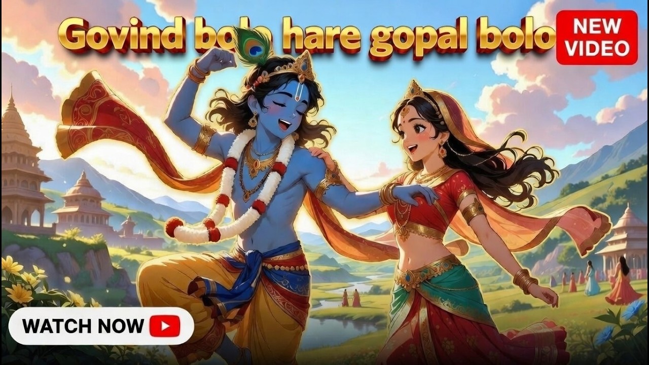 गोविंद बोलो हरि गोपाल बोलो | Radha Raman Hare Gopal Bolo | Beautiful Krishna Chant