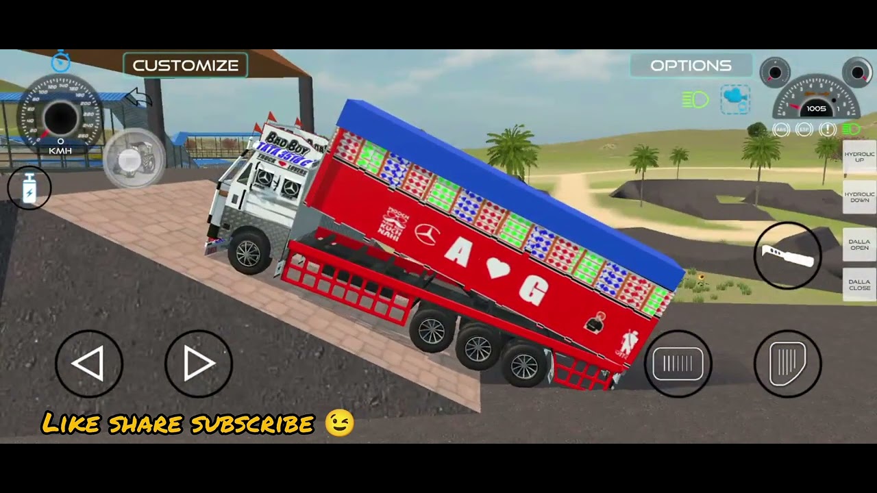 आज पाजी ने ट्रक चलाया 🚜 😀new India vehicle game 2026 #tractor #cngtractor #truckgame #yt #games 