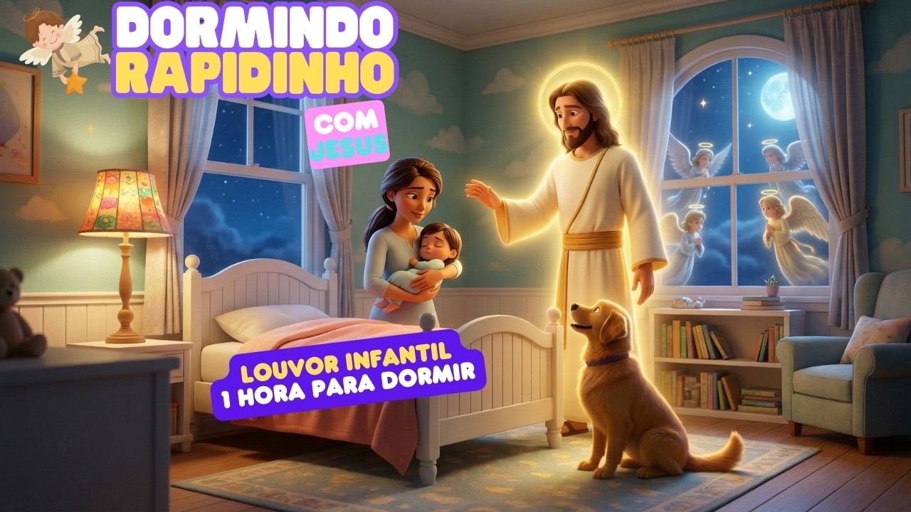 🌙✨ Música Infantil Gospel Para Dormir em Paz com Jesus ✨🌙