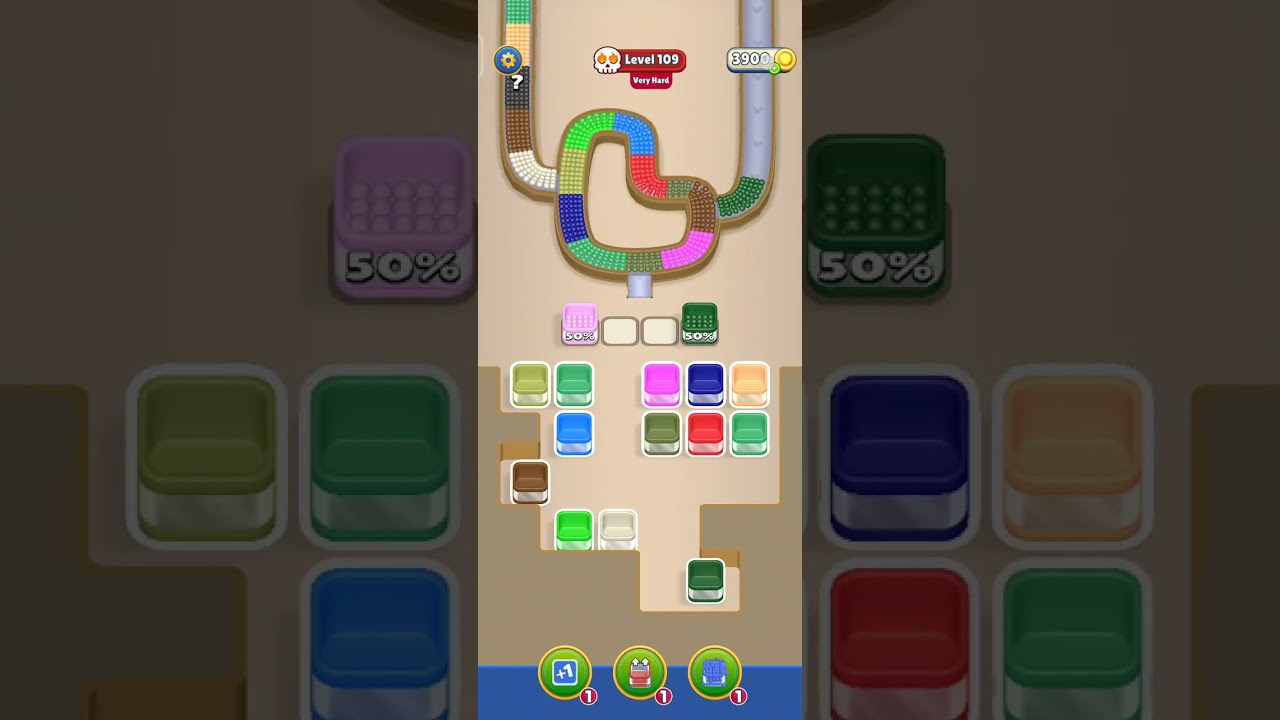 Beads Out Level 109 Very Hard level Walkthrough Solution 
