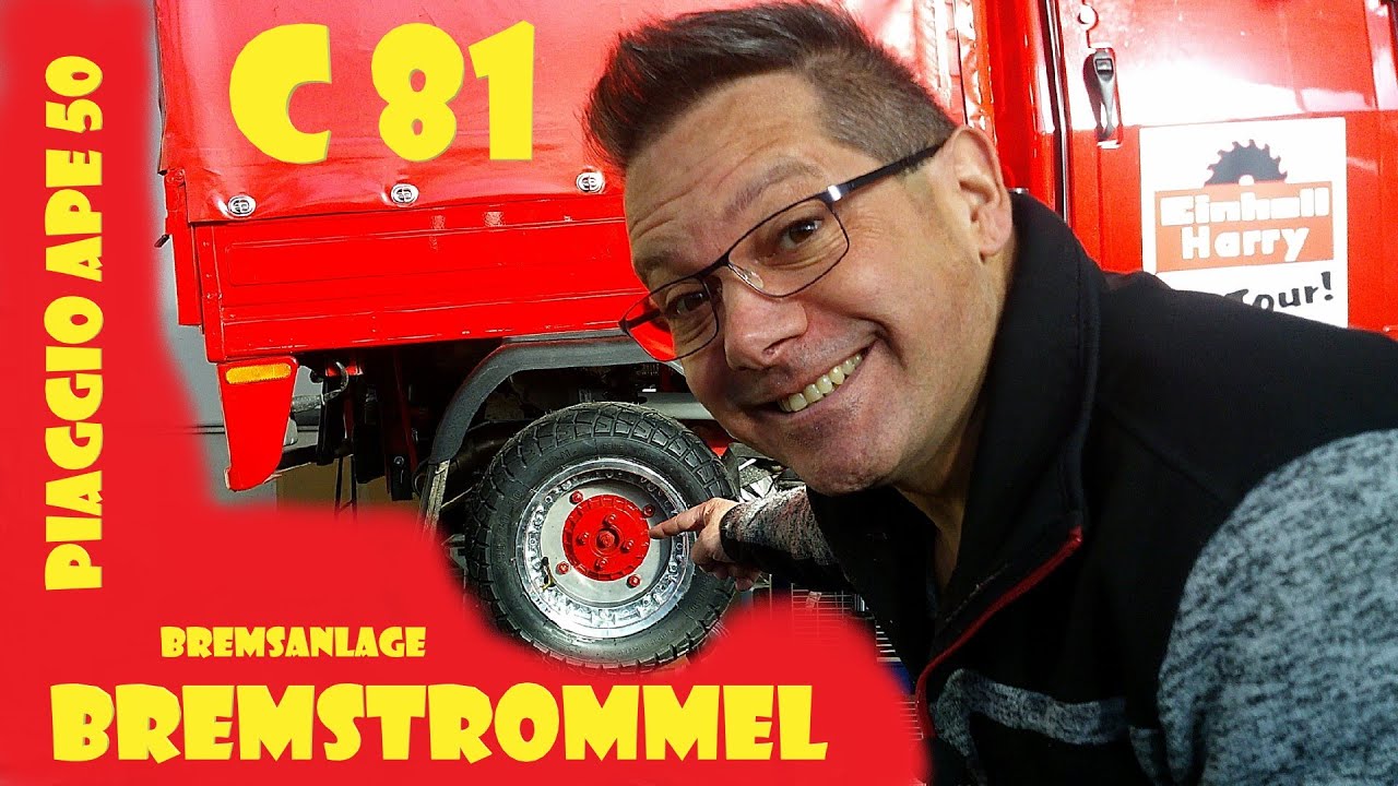 Piaggio Ape 50 C81 Bremstrommel #apeharry
