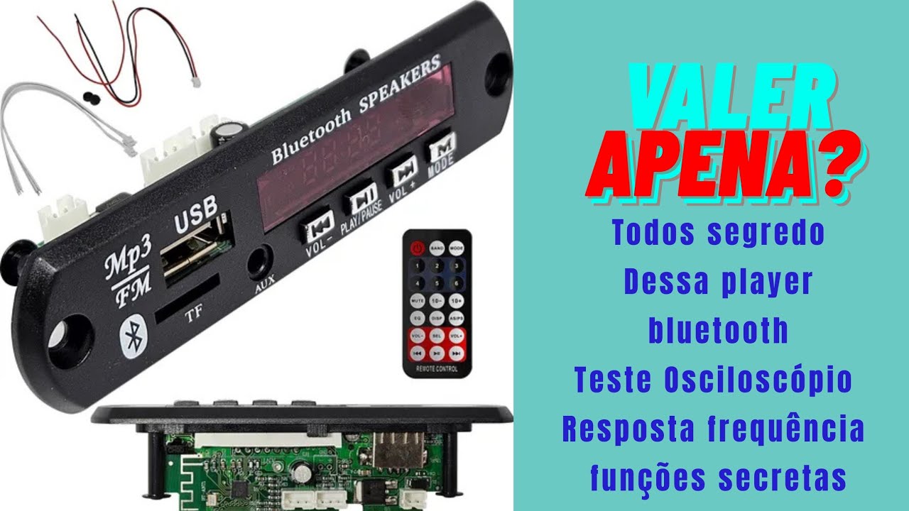 Tudo funções placa mp3 firstoption bluetooth. Assista até o fim