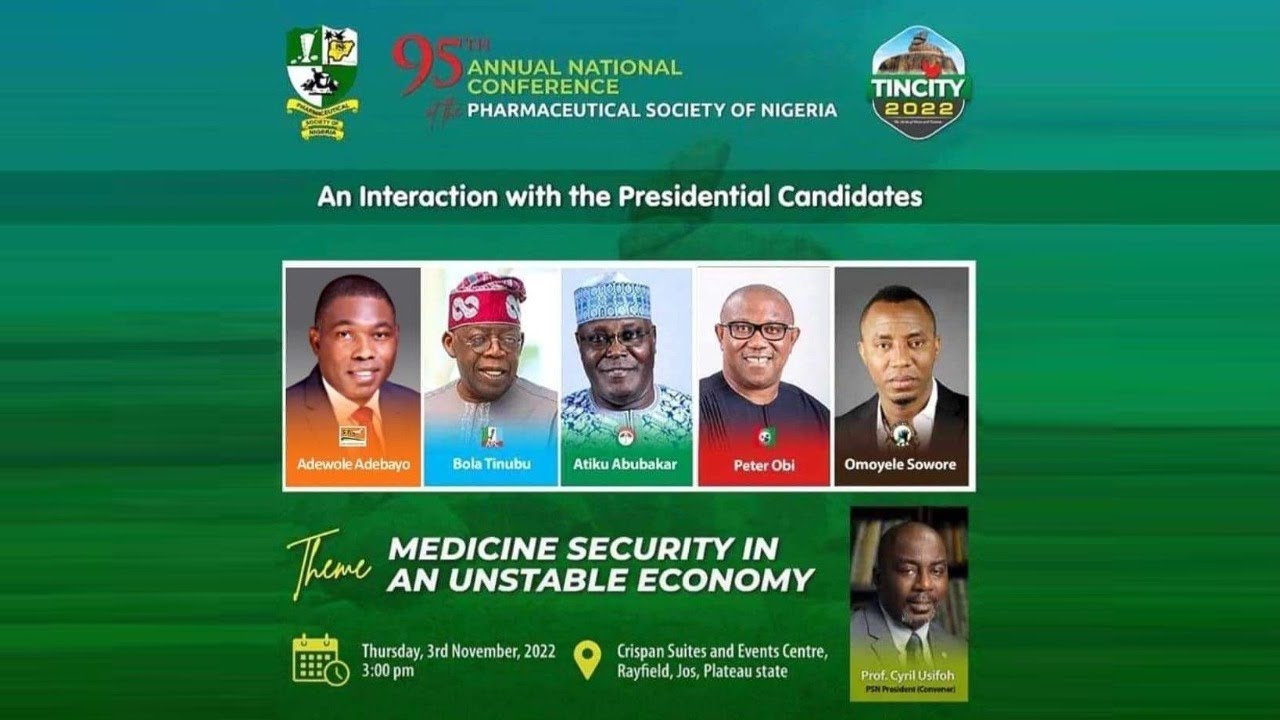 SOWORE LIVE AT PHARMACEUTICAL SOCIETY 2022 CONFERENCE IN JOS