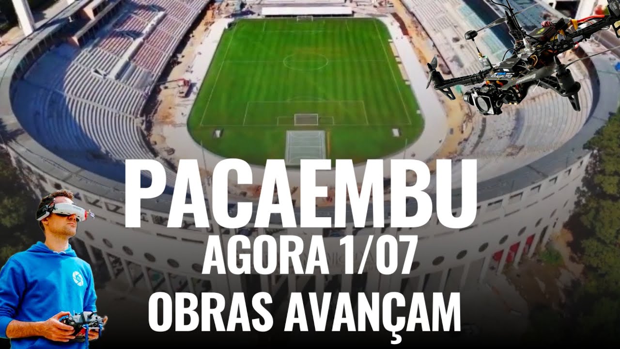 Pacaembu hoje 1/07 Reforma avançam #pacaembu #estádio #e88drone #djimini2 #viral #obras