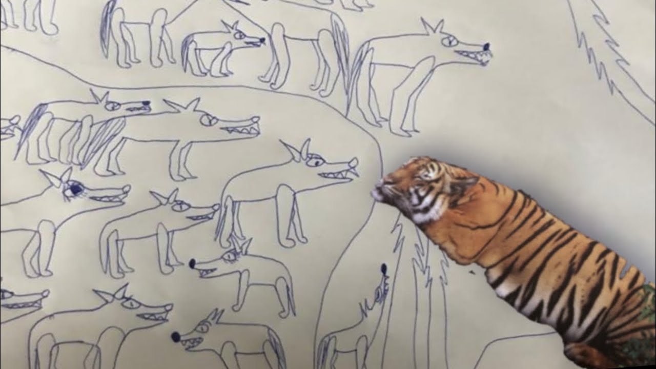 Der Tiger und die 36 Wölfe in einem Rudel || Max Schmidt || Märchen