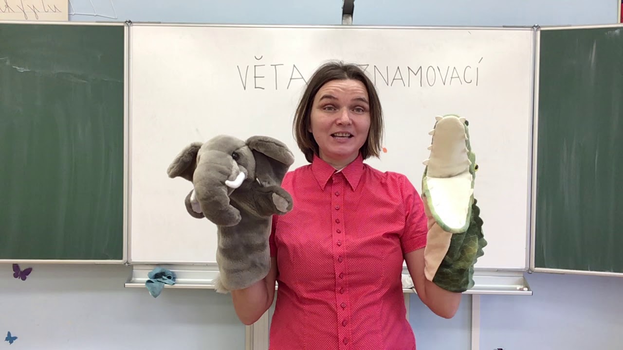 Druhy vět - věta oznamovací - melodie věty. .