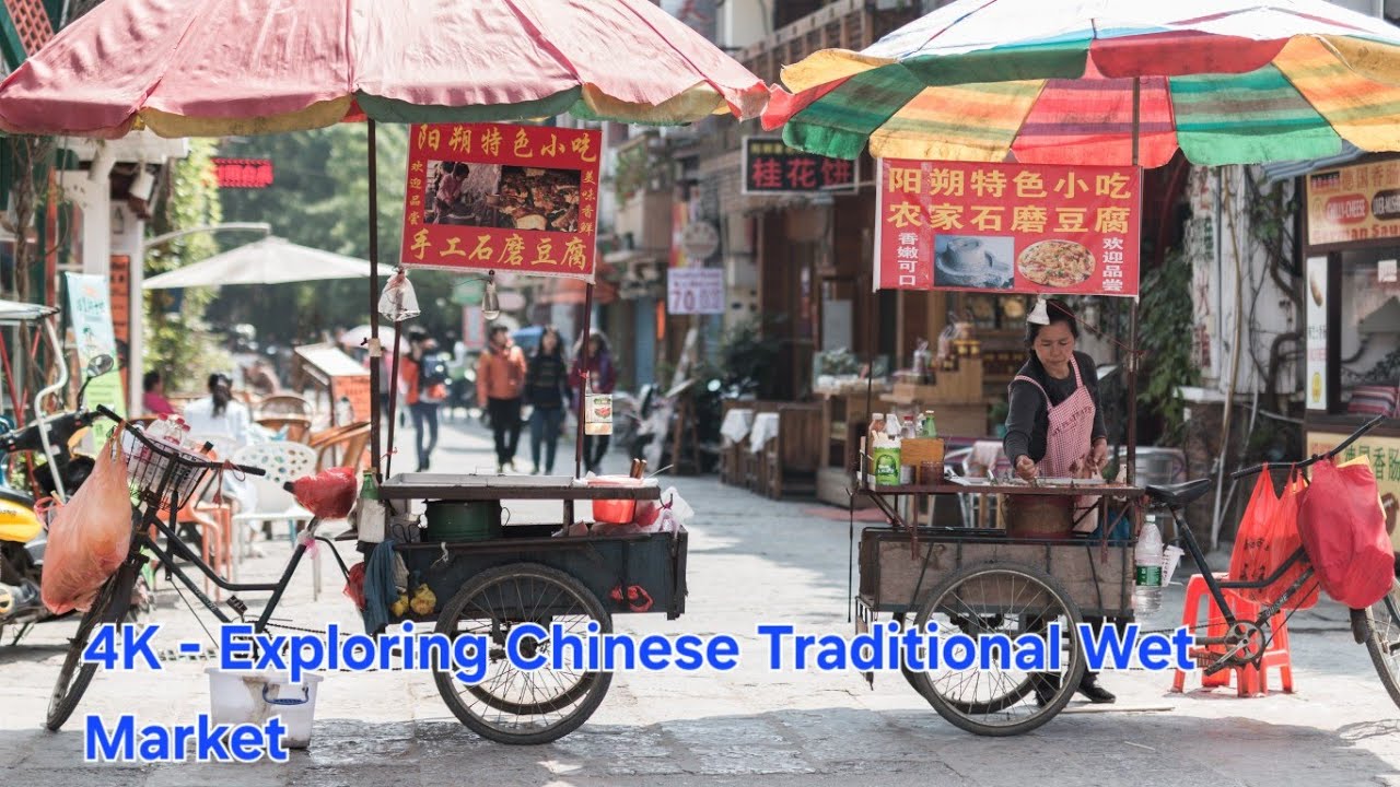 🇨🇳 4K - Exploring China Traditional Wet Market, Food Market, fresh Market 