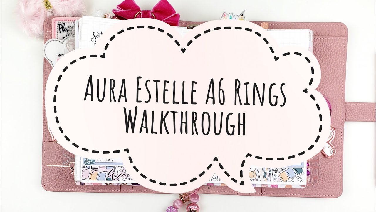 Aura Estelle Scarlet A6 Rings Flip-Through