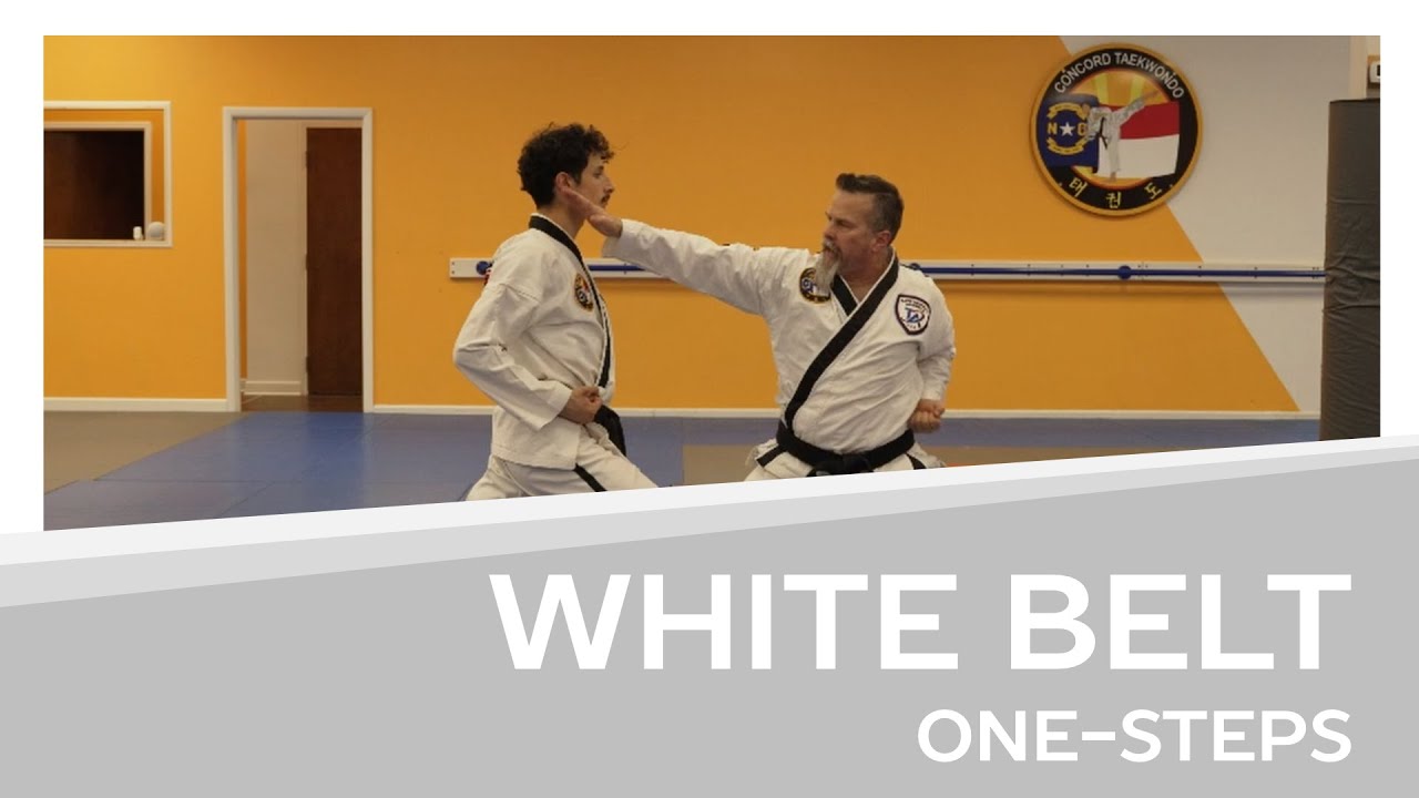 One-steps for White Belts (Traditional) | Concord Taekwondo