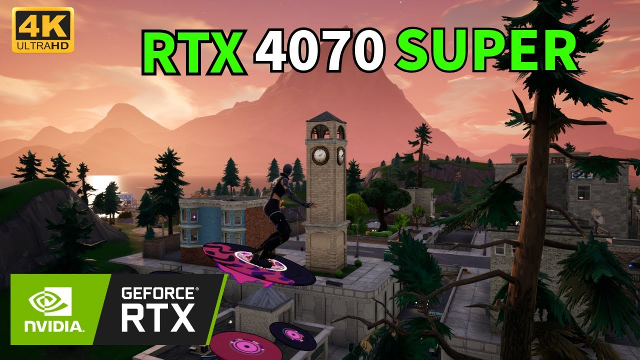 RTX 4070 SUPER + Ryzen 7 7800x3d Fortnite Max Graphics | 4K UHD | RTX ON
