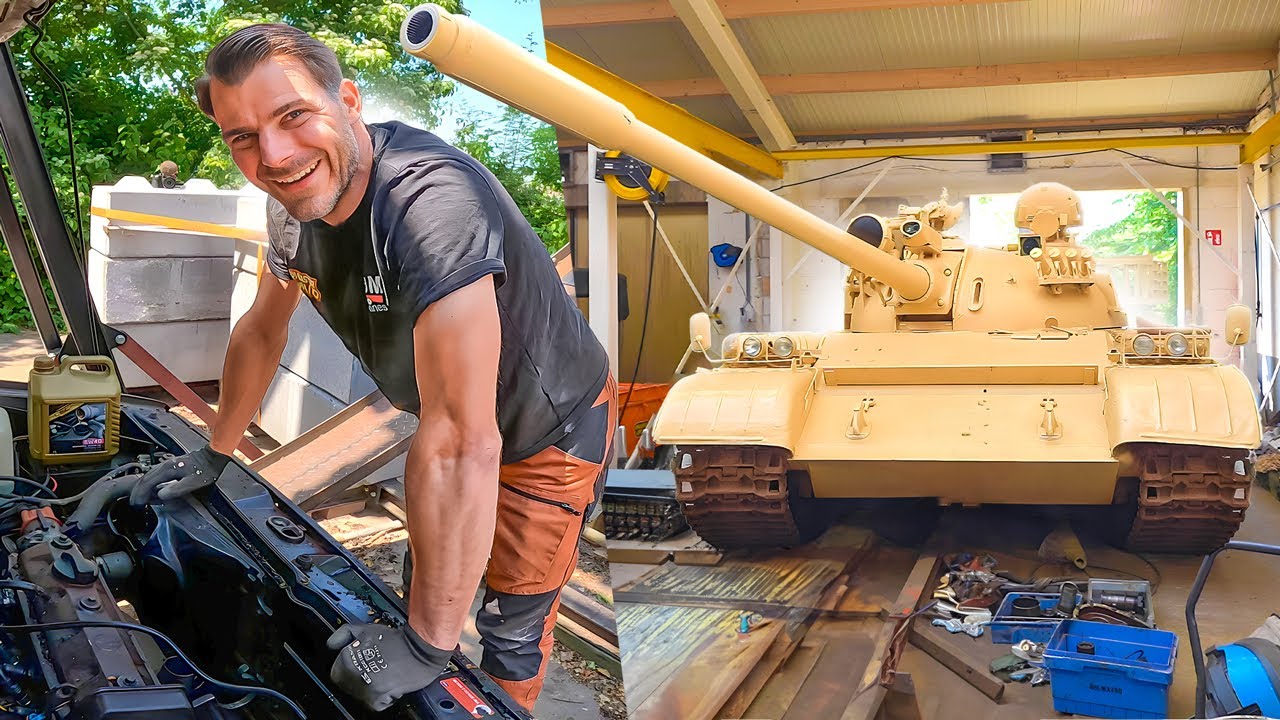 HIJ HEEFT ZELF EEN TANK GEBOUWD IN ZIJN ACHTERTUIN!