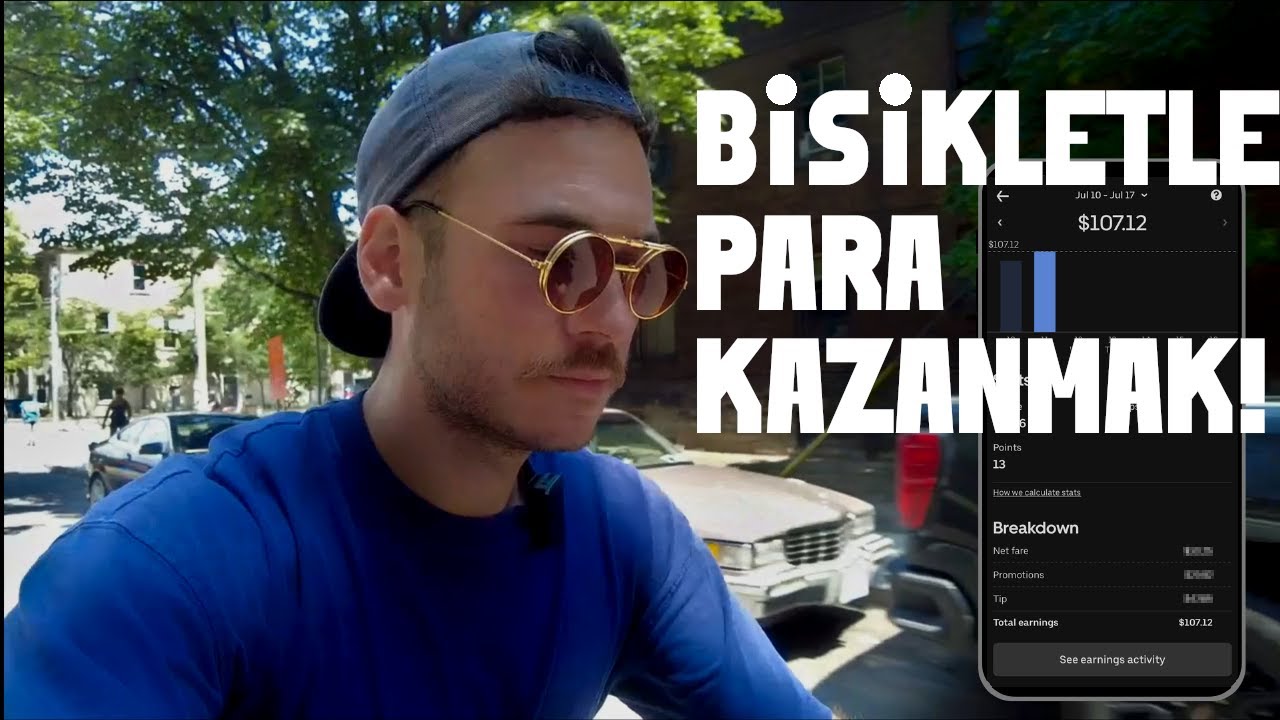 Kanada'da Bisikletle Para Kazanmak! | Ne Kadar Sürede $100 Kazandım? | Uber Eats Nasıl Çalışıyor?