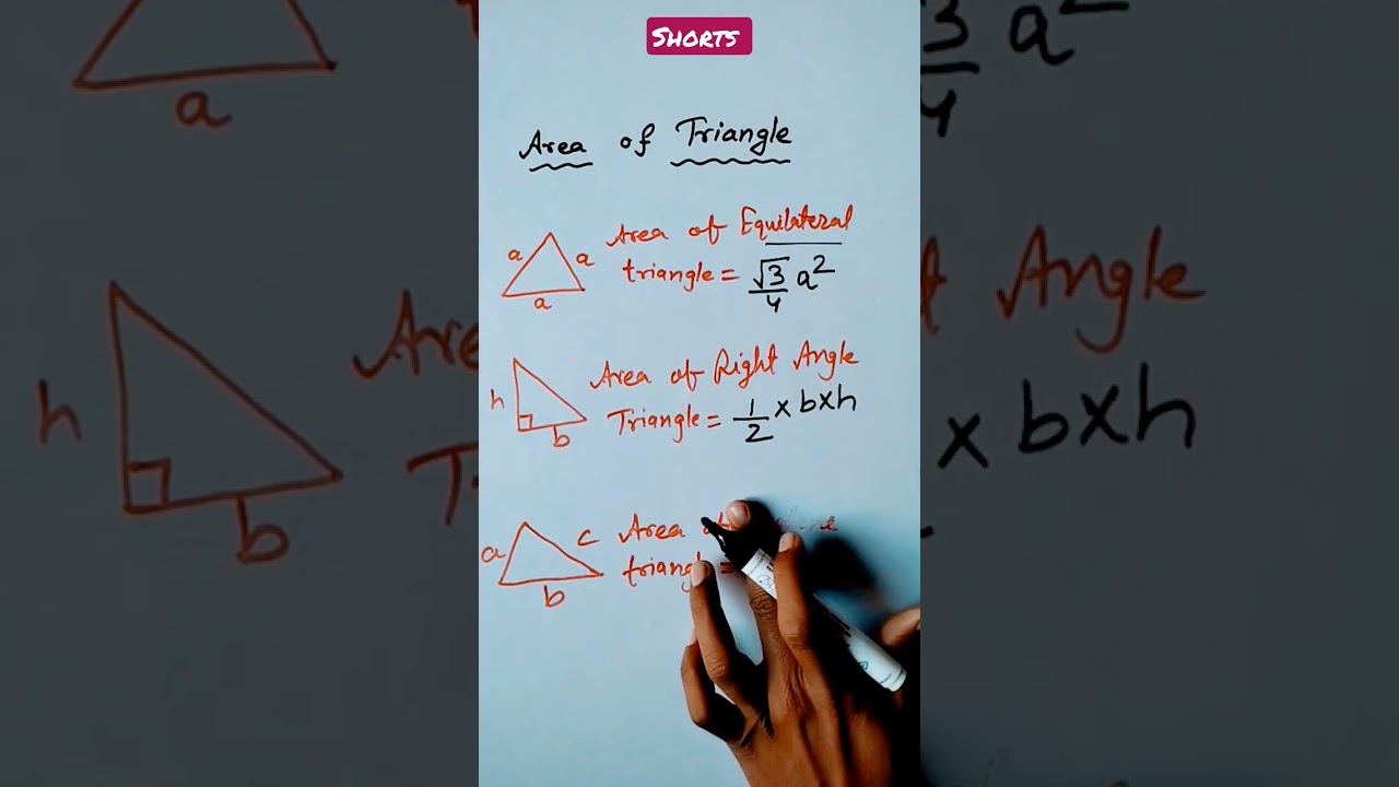 Math formula !! || area of triangles || area of different triangle