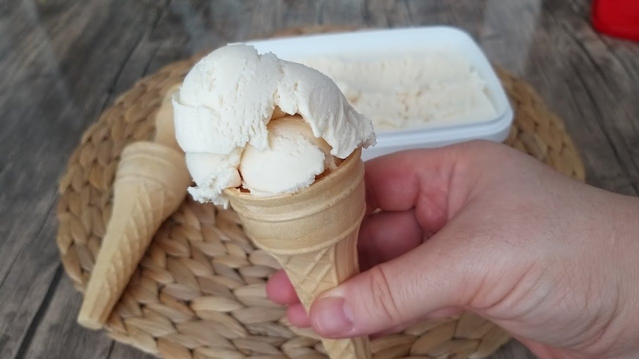 SADECE 3 MALZEMELİ KAYMAKLI DONDURMA