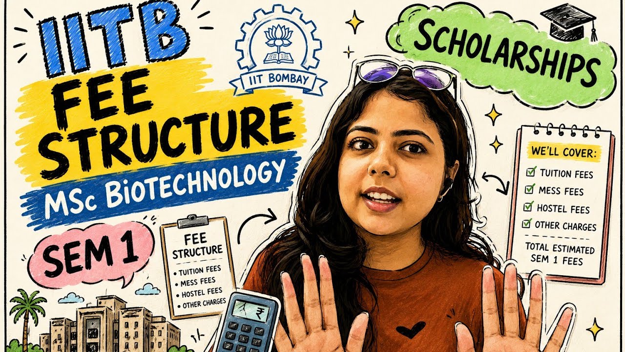 IIT Bombay MSc Biotechnology Cost? Scholarships? Subjects? FULL GUIDE💥#iitbombay #msc #iitjam #fees