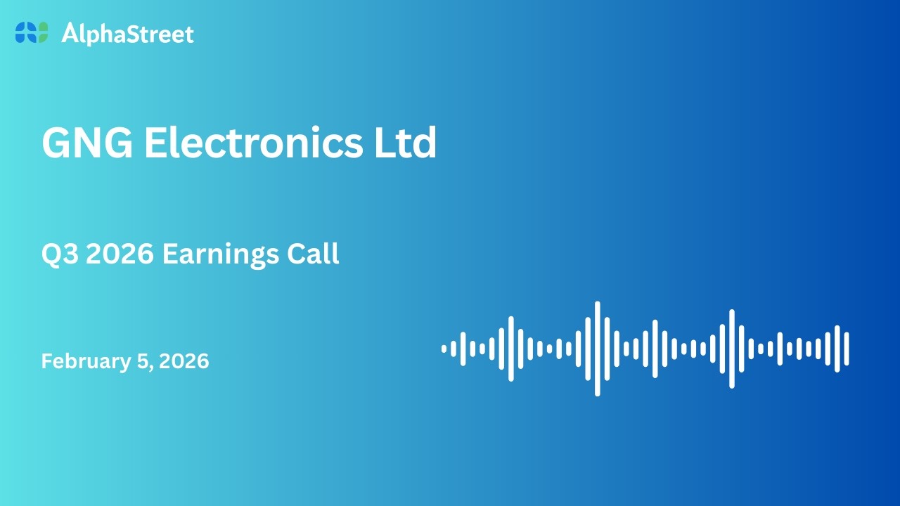 GNG Electronics Ltd Q3 FY2025-26 Earnings Conference Call