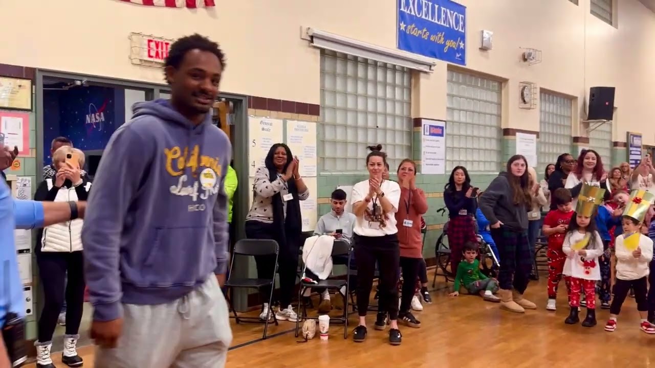 Marcus Jackson visits Kelly Elementary School, Dec. 23, 2025