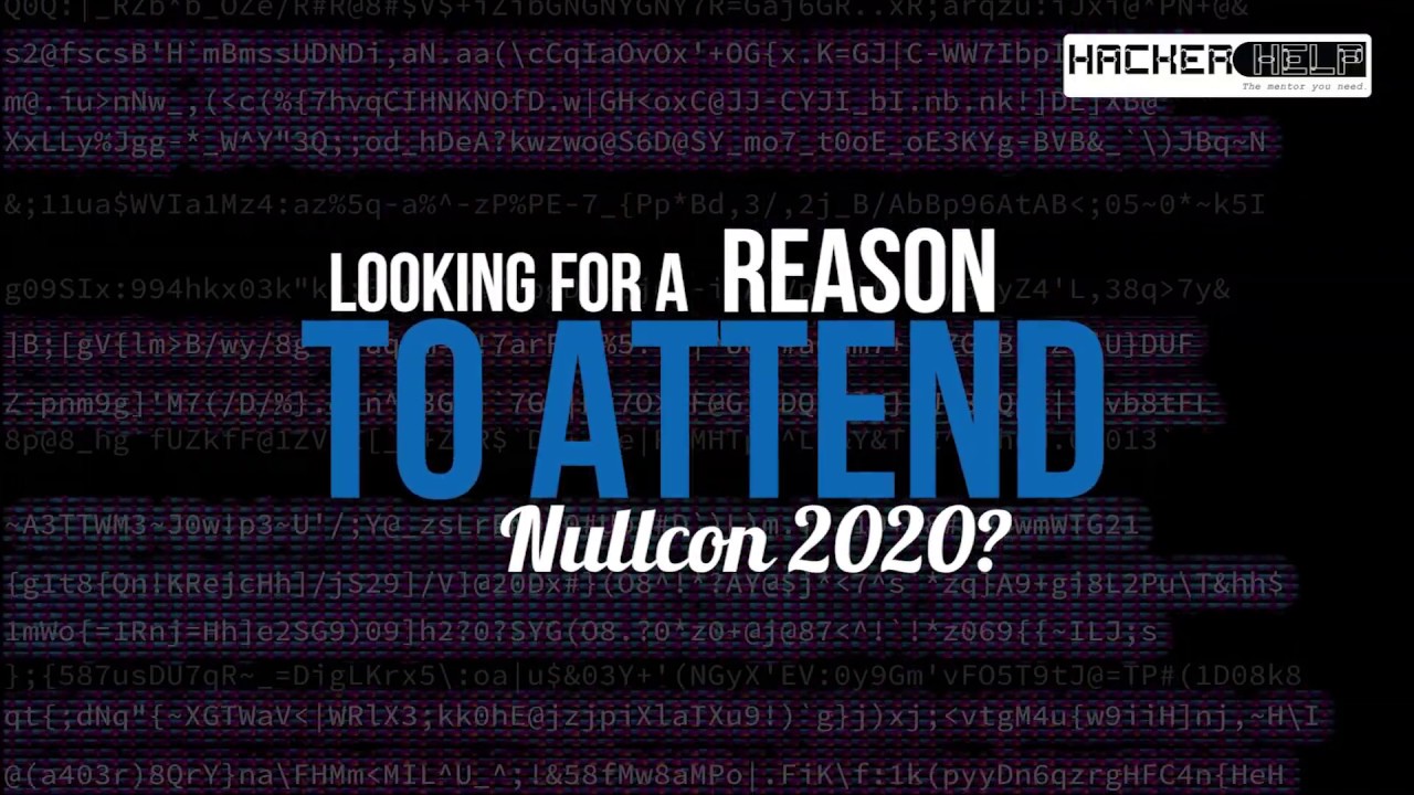 HackerHelp | The mentor you need | NULLCON Goa 2020